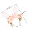 2Pz Fasce Orecchie Coniglio Rosa Tessuto Costume 2