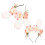 2Pz Fasce Orecchie Coniglio Rosa Tessuto Costume 11