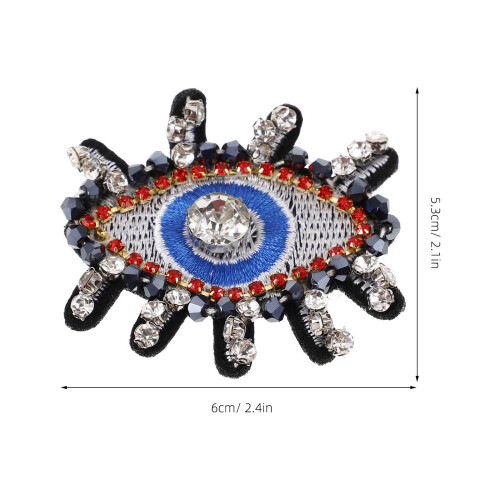Patch A Forma Occhio Con Strass Per Fai Da Te 1