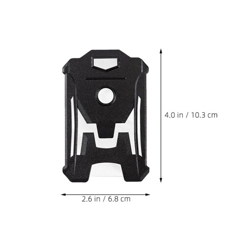 1Set Custodia Badge Nero Abs+pz Per 1