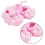 1Paio Scarpe Neonata Rosa Tessuto E Morbide 7