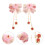 2Pz Fermagli Rosa Per E 10