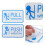 2Pz Push Pull in Acrilico Autoadesivi Per Porte in 10