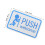 2Pz Push Pull in Acrilico Autoadesivi Per Porte in 2