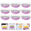 50Pz Pirottini Alluminio Con Per Dolci Cupcake Rosati 5