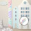 Children's Height Measurement Chart Pine Wood Multi-Color Decor 2