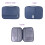 Navy Passport Wallet Travel Organizer Bag Portable Document Case 7