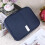 Navy Passport Wallet Travel Organizer Bag Portable Document Case 10