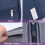 Navy Passport Wallet Travel Organizer Bag Portable Document Case 6