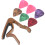 1Set Clip Capotasto in Metallo E Plettro Per Chitarra Marrone 6