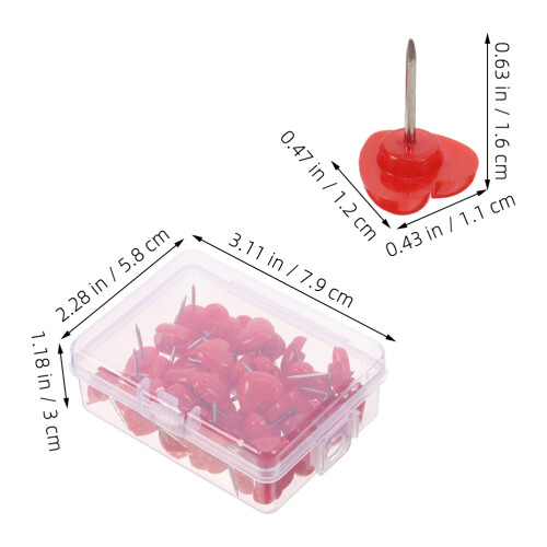 100Pz Spilli Push Pin in Per E 1