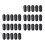 100St Lichtgewicht Baiting Boxes Van Zwart Plastic Voor Vis 7