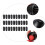 100St Lichtgewicht Baiting Boxes Van Zwart Plastic Voor Vis 8
