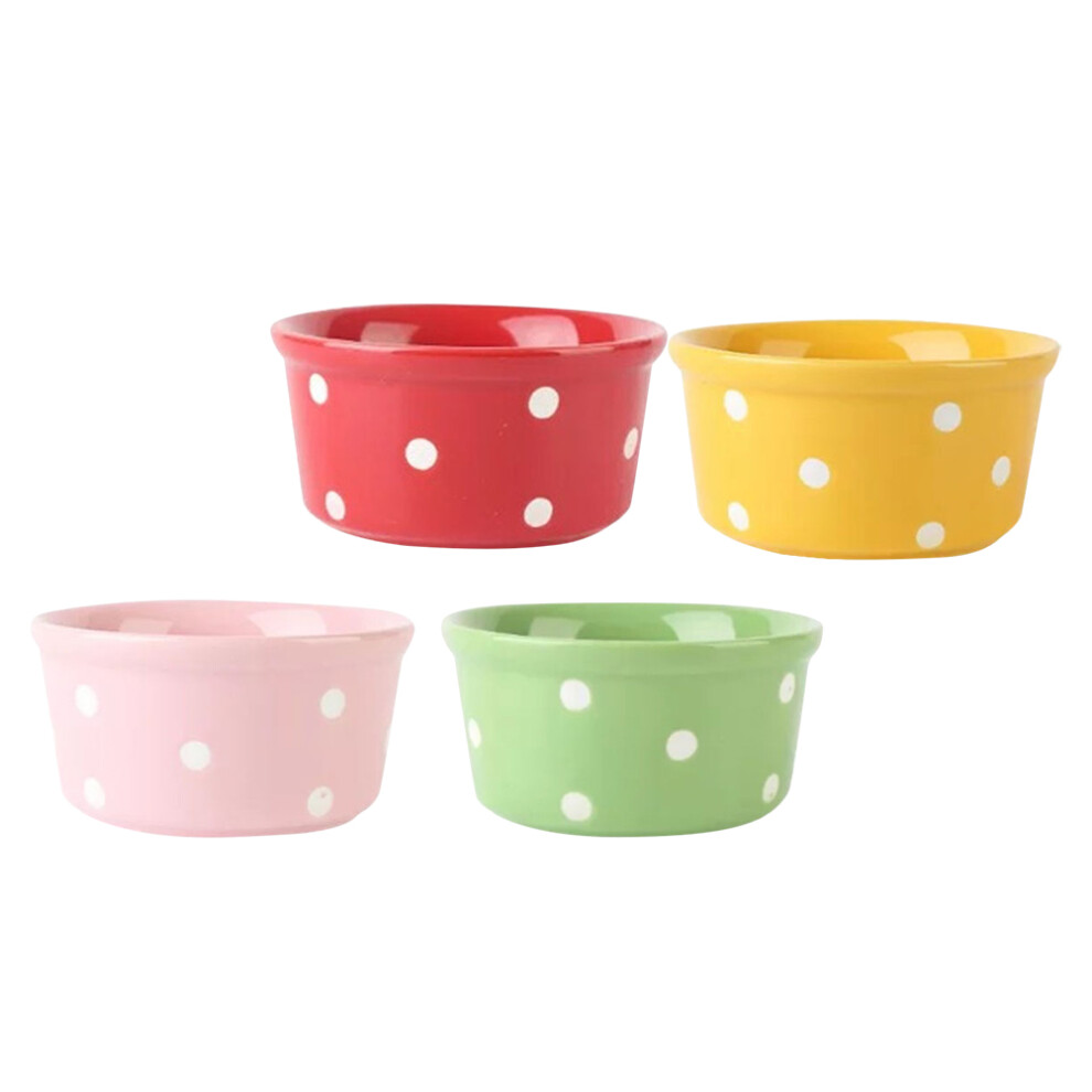 4Szt Wielofunkcyjne Miseczki Ceramiczne Do Puddingu Kolorowe-image