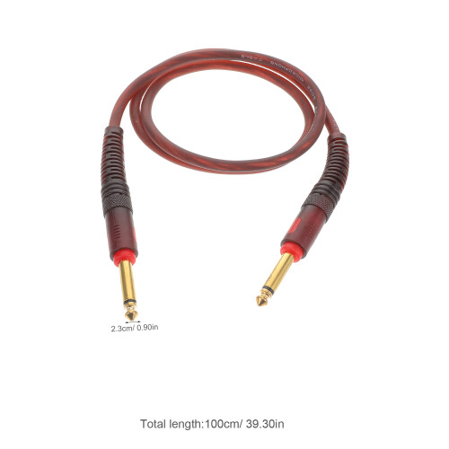 2 Pièces Câble Mono Double Marron Pour Ampli Et Micro 1