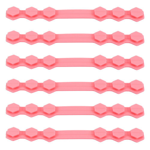 10Pz Ganci Estensori Rosa Silicone Leggeri E Durevoli 1