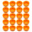 20Pièces Couvercles Orange PP Étanches Pour Stockage Voyage 1