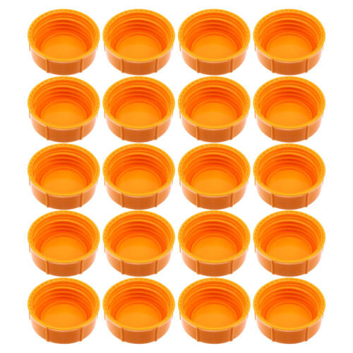 20Pièces Couvercles Orange PP Étanches Pour Stockage Voyage