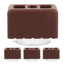 4Pcs Portable Brown Plastic Playpen Connector Set Suction