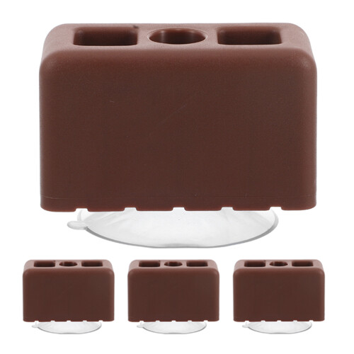 4Pcs Portable Brown Plastic Playpen Connector Set Suction