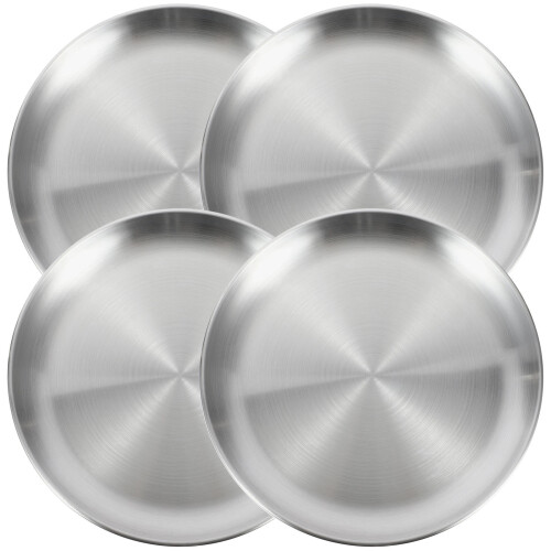 4Pz Teglie Rotonde Per Pizza E Torte Antiscivolo Facili Da 1