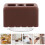 4Pcs Portable Brown Plastic Playpen Connector Set Suction 9