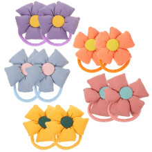 10Pz Fermaglio Elastico Decorativo Per Ragazze Assortito