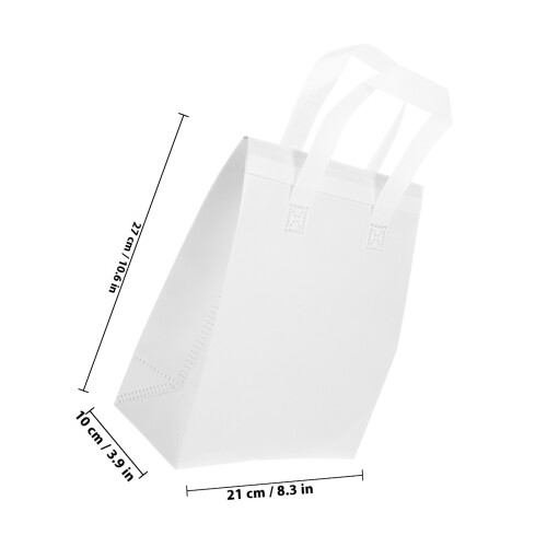 10Pz Borse Con Per Bevande E Dolci in Materiale Isolante Bianco 1