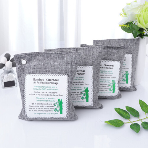 4Pz Sacchetti Carbone Bamboo Assorbi Odori Auto E Casa 2