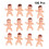 100Pz Mini Babies in Per Festa E 2
