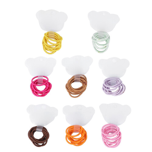 190Pz Elastici Colorati Morbidi Per Acconciature