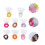 190Pz Elastici Colorati Morbidi Per Acconciature 9