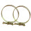 4 Pcs Adjustable Stainless Steel Double Wire Hose Clamps 2 Inch 7