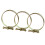 4 Pcs Adjustable Stainless Steel Double Wire Hose Clamps 2 Inch 9