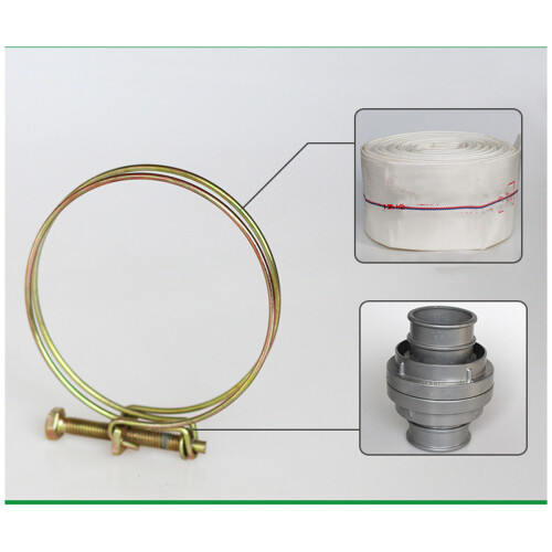 4 Pcs Adjustable Stainless Steel Double Wire Hose Clamps 2 Inch 1