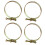 4 Pcs Adjustable Stainless Steel Double Wire Hose Clamps 2 Inch 10