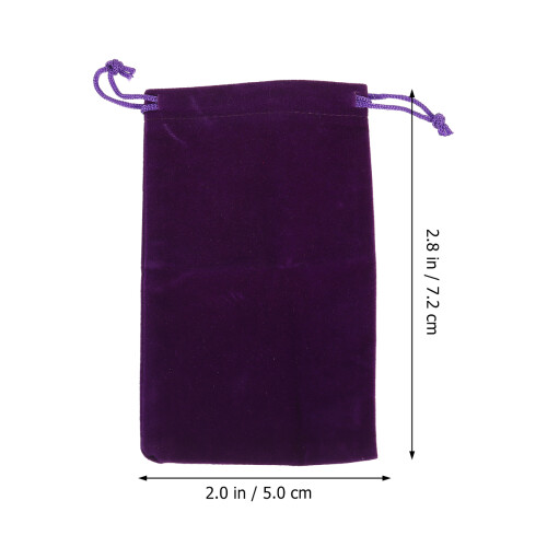 1Set Argento Ganci Viola Con Borsa Gioielli 1