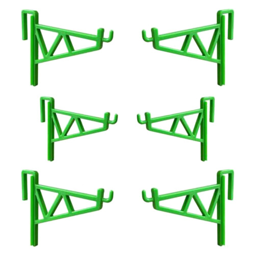 Beekeeping Frame Holder 6-Piece Green - Frame Bracket Rack Perch Stand For Beekeeping Frames Langstroth Compatible