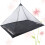 Filet Moustiquaire Camping Noir Triangle Portable Ventilé 4