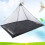 Filet Moustiquaire Camping Noir Triangle Portable Ventilé 5