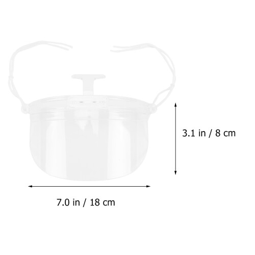 10Pz Visiera Trasparente Per Personale
