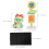 1Set Ornaments Auto Anno Colorata Cartoon 2