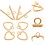 2Set Fermagli Per Gioielli in Acciaio Per Bracciali E Collane 5