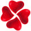 4Pz Ciotole in Rosse, Resistenti Per Dessert E Frutta 1