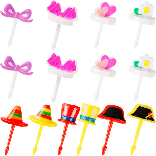 14Pz Forchette Frutta in PP Per Decorazioni Dolci E Bevande