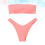 1Set Due Pezzi Costume Rosa Design Spalline 3