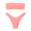 1Set Due Pezzi Costume Rosa Design Spalline 4
