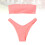 1Set Due Pezzi Costume Rosa Design Spalline 9