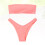 1Set Due Pezzi Costume Rosa Design Spalline 8