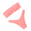 1Set Due Pezzi Costume Rosa Design Spalline 5